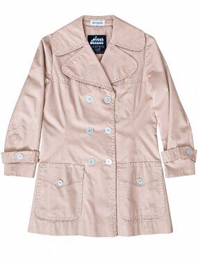 Vintage Fleet Street Rain Shine Coat Blush Tan Water Repellent | 11/12 S/M